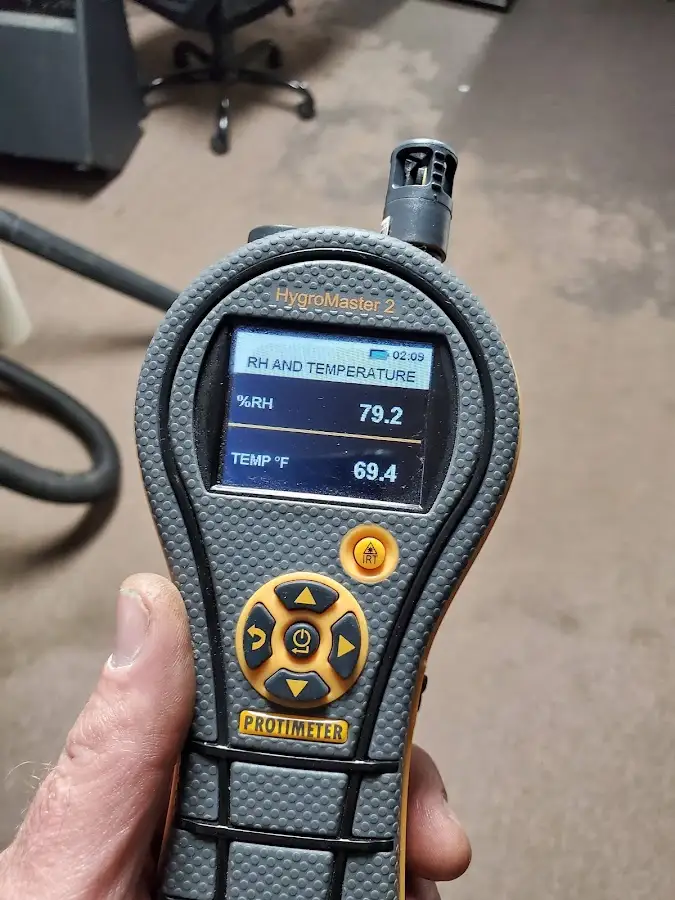 Moisture meter humidity assessment for Mold Remediation & Removal in Baldwinsville